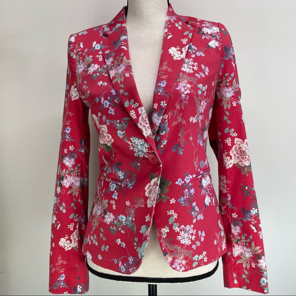Orsay Floral Print Shabby Chic Jacket SZ.4 EUR34